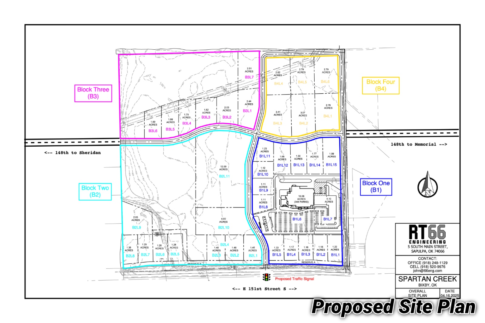 Spartan Creek block layout